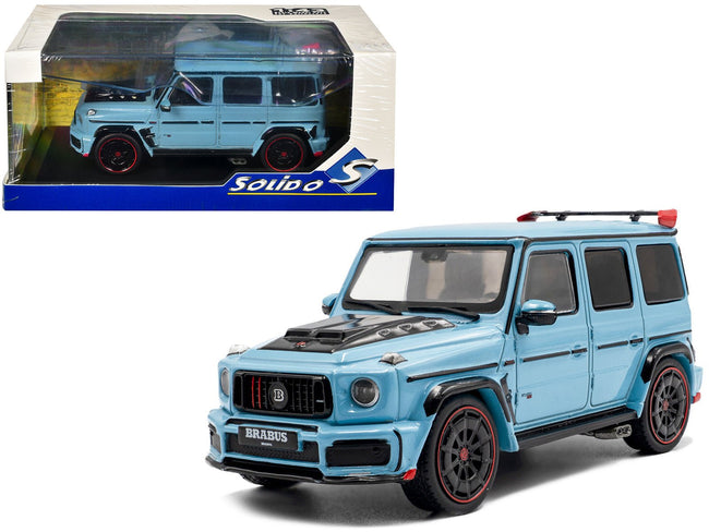 2021 Brabus Rocket 900 China Blue with Black Hood 1/43 Diecast Model Car by Solido-Solido-ModelCars.com