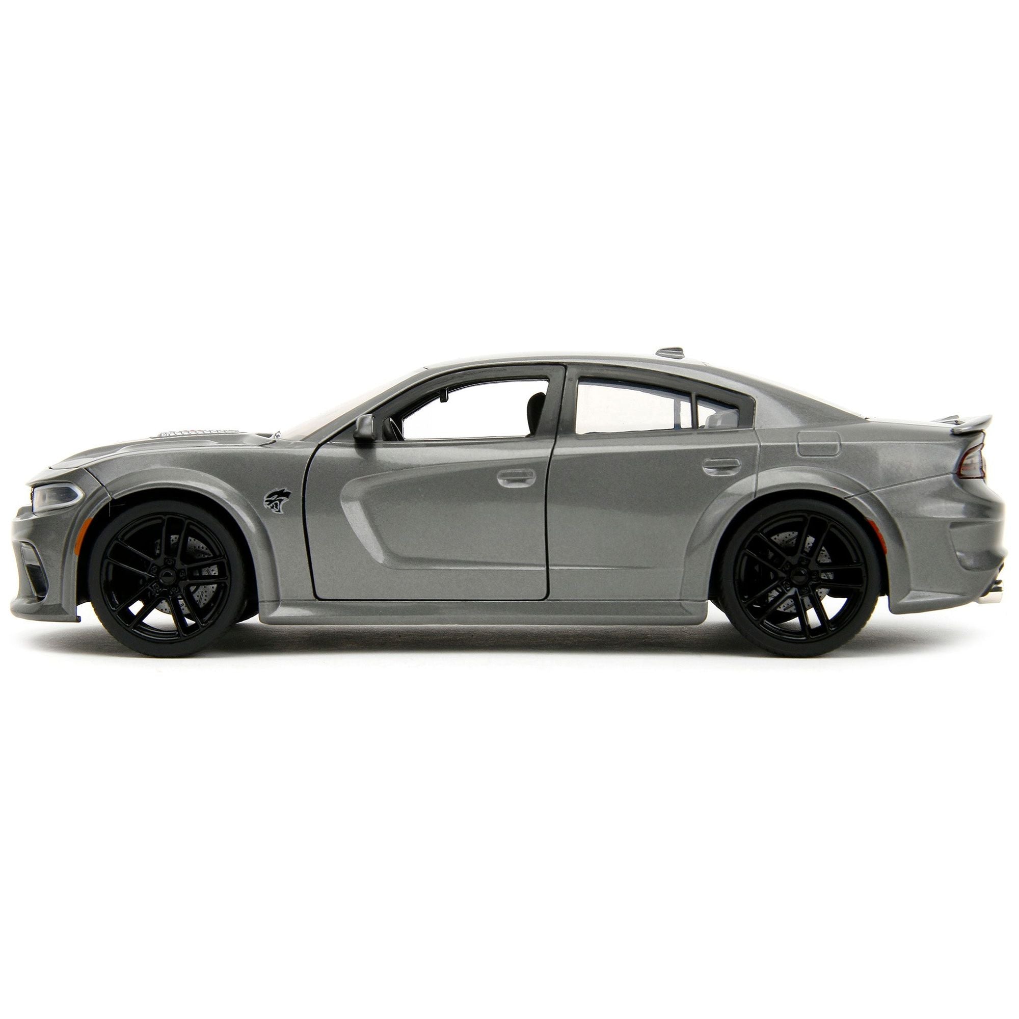 2021 Dodge Charger SRT Hellcat Gray Metallic "Fast X" (2023) Movie "Fast & Furious" Series 1/24 Diecast Model Car by Jada - Jada - ModelCars.com