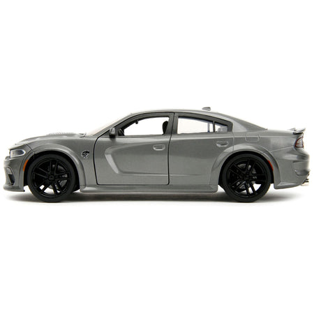 2021 Dodge Charger SRT Hellcat Gray Metallic "Fast X" (2023) Movie "Fast & Furious" Series 1/24 Diecast Model Car by Jada - Jada - ModelCars.com