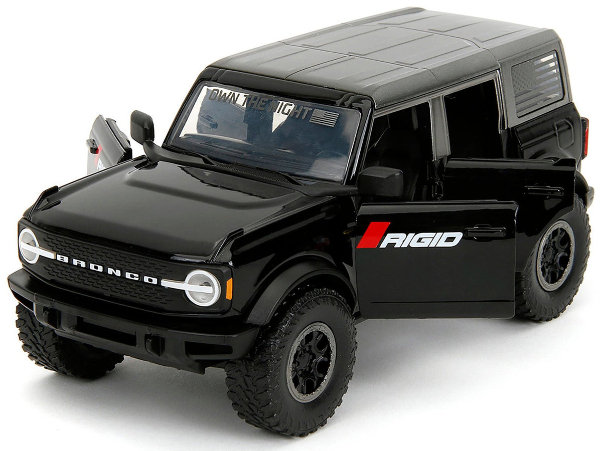 2021 Ford Bronco Badlands Black "Rigid" with Extra Wheels "Just Trucks" Series 1/24 Diecast Model Car by Jada-Jada-ModelCars.com
