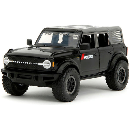 2021 Ford Bronco Badlands Black "Rigid" with Extra Wheels "Just Trucks" Series 1/24 Diecast Model Car by Jada-Jada-ModelCars.com