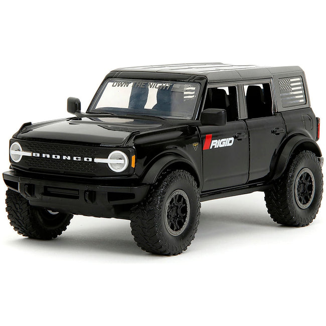2021 Ford Bronco Badlands Black "Rigid" with Extra Wheels "Just Trucks" Series 1/24 Diecast Model Car by Jada-Jada-ModelCars.com