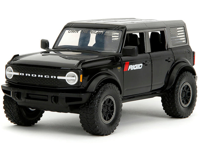 2021 Ford Bronco Badlands Black "Rigid" with Extra Wheels "Just Trucks" Series 1/24 Diecast Model Car by Jada-Jada-ModelCars.com