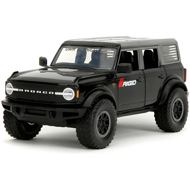2021 Ford Bronco Badlands Black "Rigid" with Extra Wheels "Just Trucks" Series 1/24 Diecast Model Car by Jada - Jada - ModelCars.com