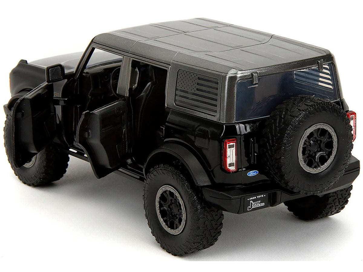 2021 Ford Bronco Badlands Black "Rigid" with Extra Wheels "Just Trucks" Series 1/24 Diecast Model Car by Jada-Jada-ModelCars.com