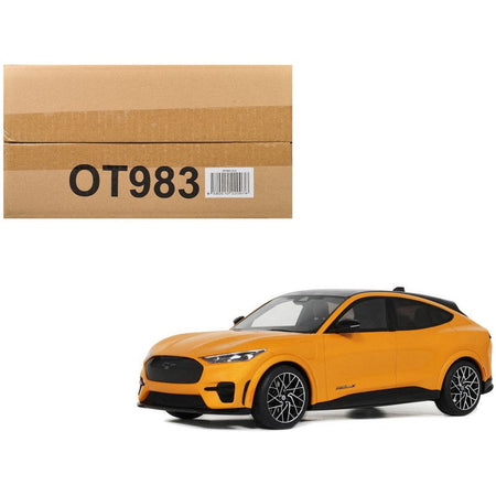 2021 Ford Mustang Mach E GT Performance Cyber Orange with Black Top 1/18 Model Car by Otto Mobile - Otto Mobile - ModelCars.com