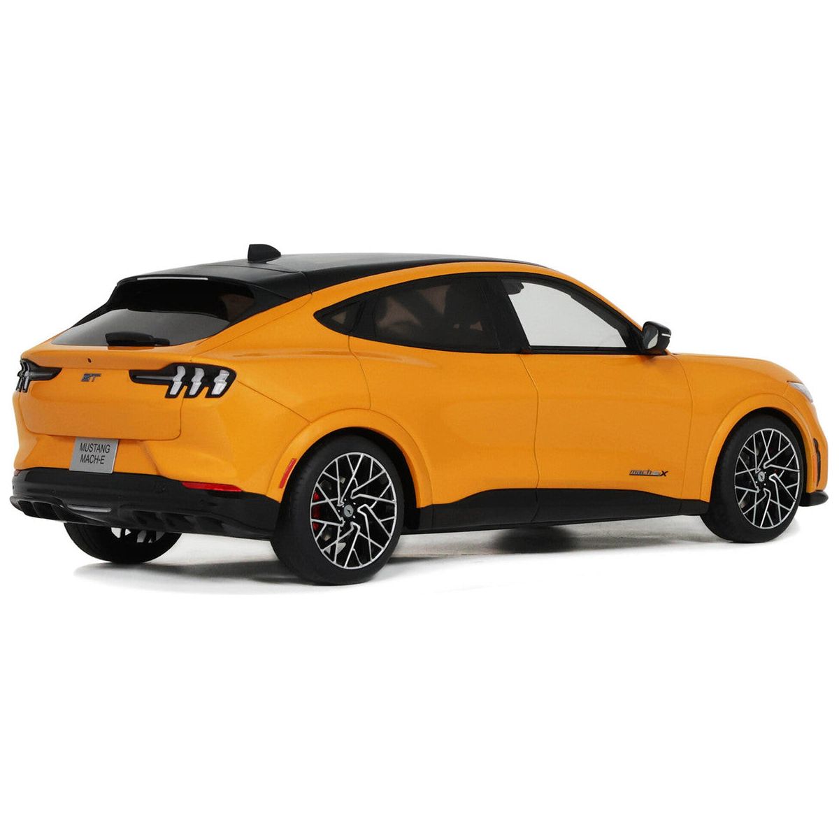 2021 Ford Mustang Mach E GT Performance Cyber Orange with Black Top 1/18 Model Car by Otto Mobile - Otto Mobile - ModelCars.com