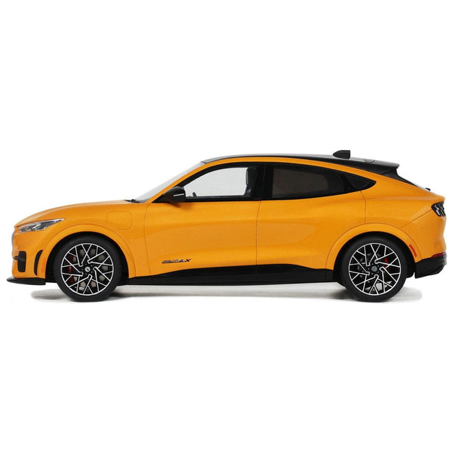 2021 Ford Mustang Mach E GT Performance Cyber Orange with Black Top 1/18 Model Car by Otto Mobile - Otto Mobile - ModelCars.com