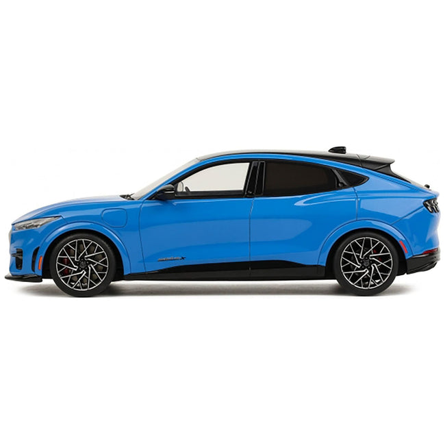 2021 Ford Mustang Mach - E GT Performance Grabber Blue Metallic Limited Edition to 999 pieces Worldwide 1/18 Model Car by Otto Mobile - Otto Mobile - ModelCars.com