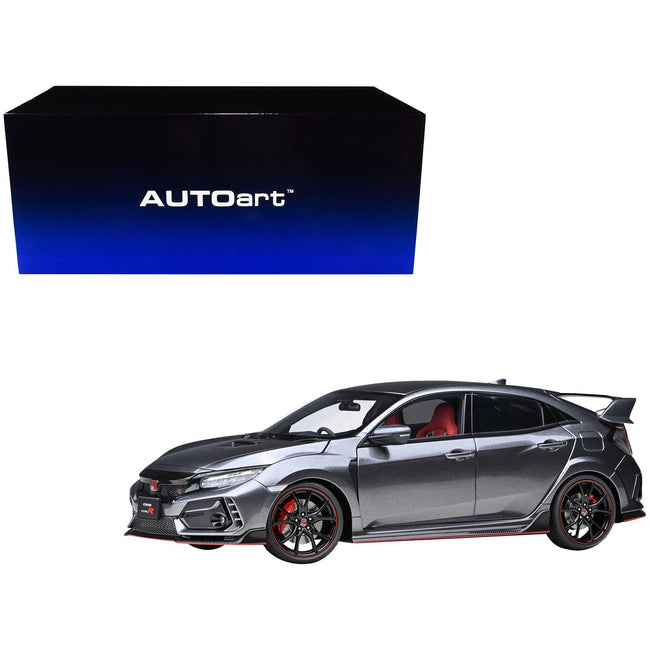 2021 Honda Civic Type R (FK8) RHD (Right Hand Drive) Polished Metal Gray Metallic 1/18 Model Car by Autoart - Autoart - ModelCars.com