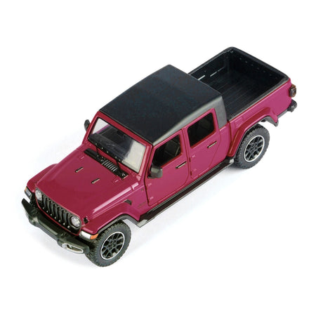 2021 Jeep Gladiator Overland Pickup Truck Purple with Matt Black Top 1/24 Diecast Model Car by Motormax-Motormax-ModelCars.com