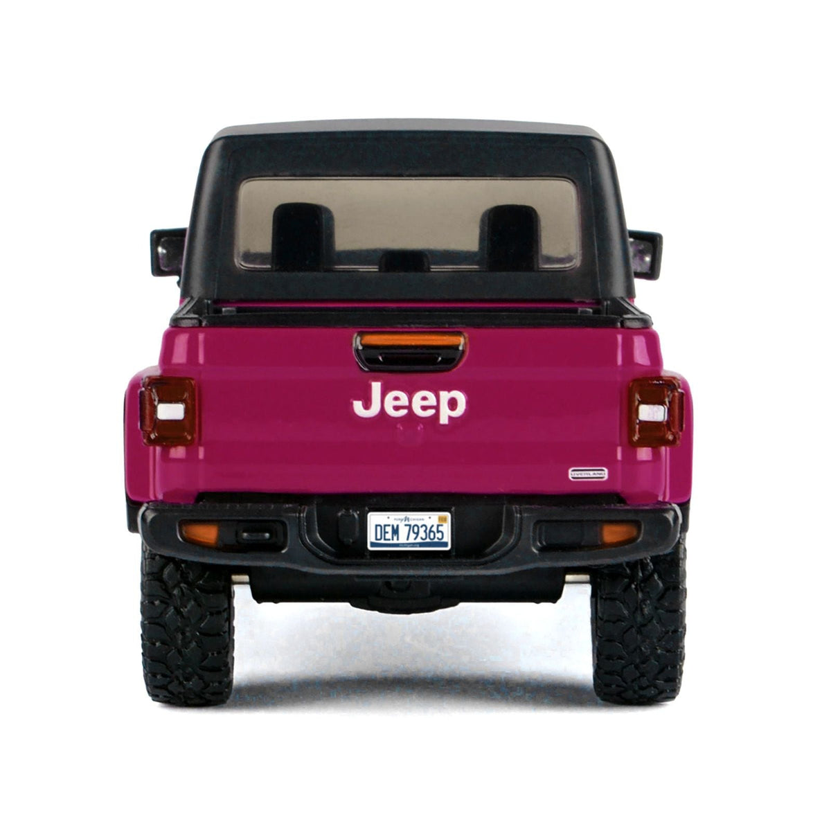 2021 Jeep Gladiator Overland Pickup Truck Purple with Matt Black Top 1/24 Diecast Model Car by Motormax-Motormax-ModelCars.com