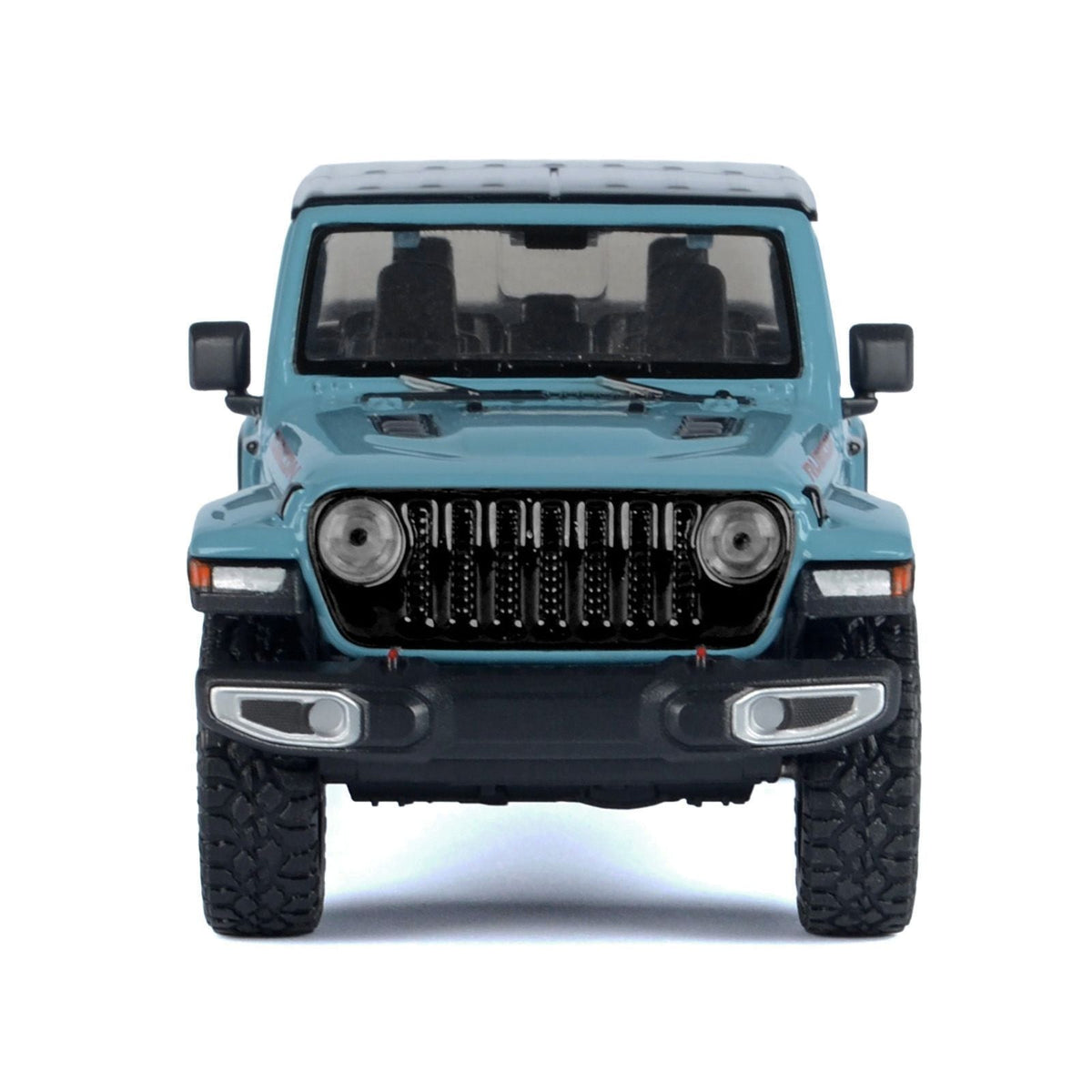2021 Jeep Gladiator Rubicon (Closed Top) Pickup Truck Blue with Black Top 1/27 Diecast Model Car by Motormax-Motormax-ModelCars.com