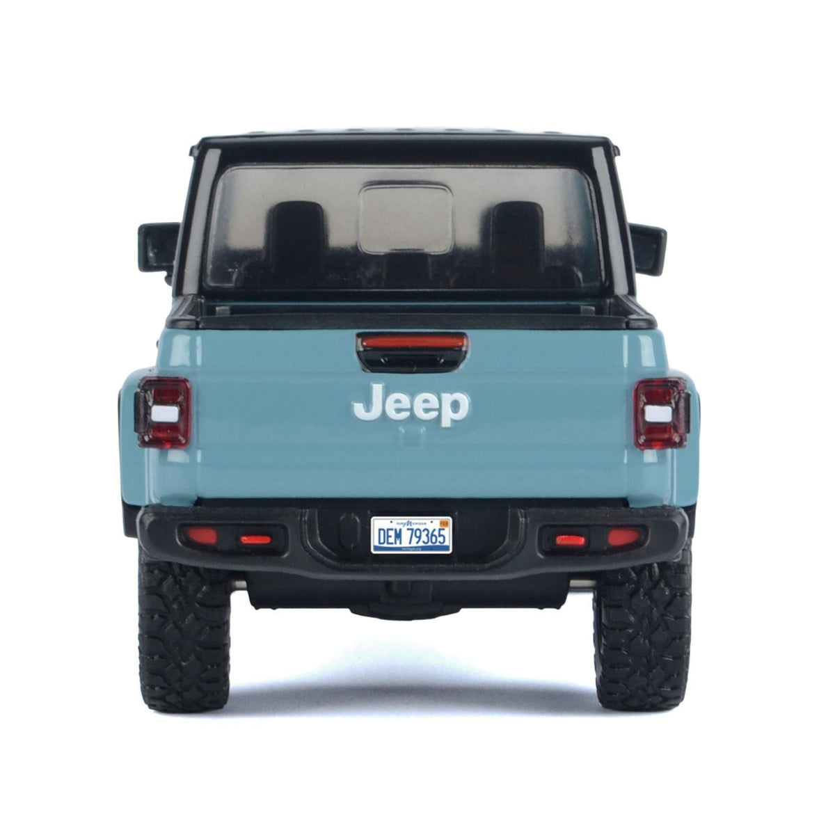 2021 Jeep Gladiator Rubicon (Closed Top) Pickup Truck Blue with Black Top 1/27 Diecast Model Car by Motormax-Motormax-ModelCars.com