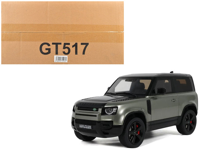 2021 Land Rover Defender 90 P400 X-Dynamic HSE Pangea Green Metallic 1/18 Model Car by GT Spirit-GT Spirit-ModelCars.com
