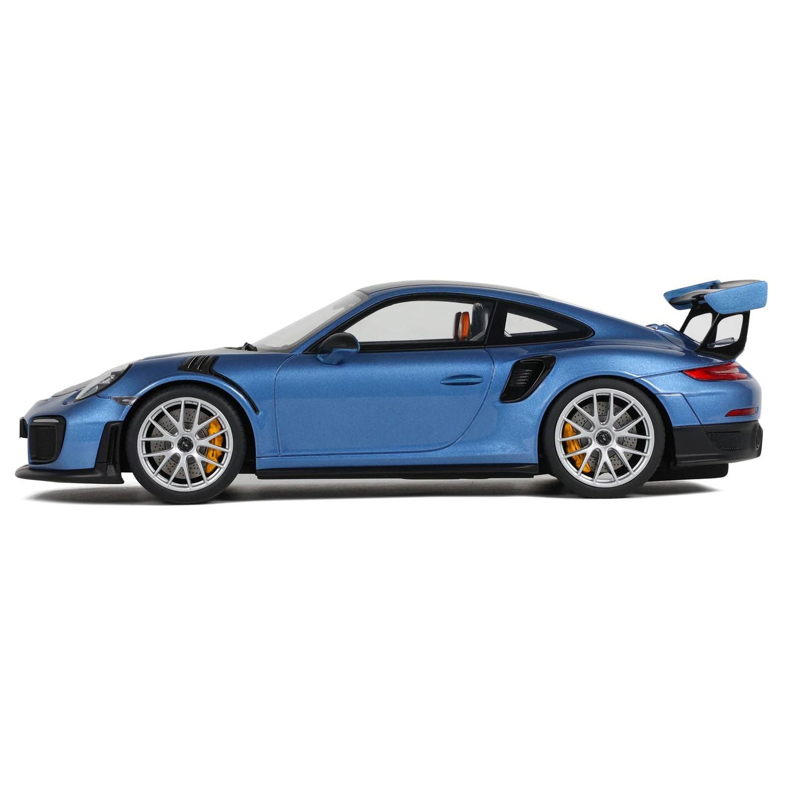 2021 Porsche 911 (991.2) GT2 RS Blue Metallic with Black Stripes 1/18 Model Car by GT Spirit - GT Spirit - ModelCars.com