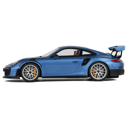 2021 Porsche 911 (991.2) GT2 RS Blue Metallic with Black Stripes 1/18 Model Car by GT Spirit - GT Spirit - ModelCars.com