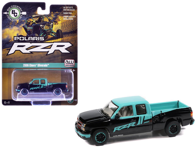 2021 Ram 1500 Limited Pickup Truck "PBR (Professional Bull Riders)" Gray Metallic with Graphics "Big Country Collectibles" 2025 Series 1/64 Diecast Model Car by Auto World-Autoworld-ModelCars.com