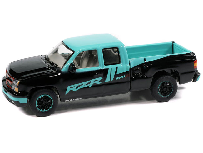 2021 Ram 1500 Limited Pickup Truck "PBR (Professional Bull Riders)" Gray Metallic with Graphics "Big Country Collectibles" 2025 Series 1/64 Diecast Model Car by Auto World-Autoworld-ModelCars.com