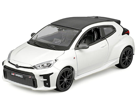 2021 Toyota GR Yaris White with Carbon Top "Special Edition" Series 1/24 Diecast Model Car by Maisto-Maisto-ModelCars.com