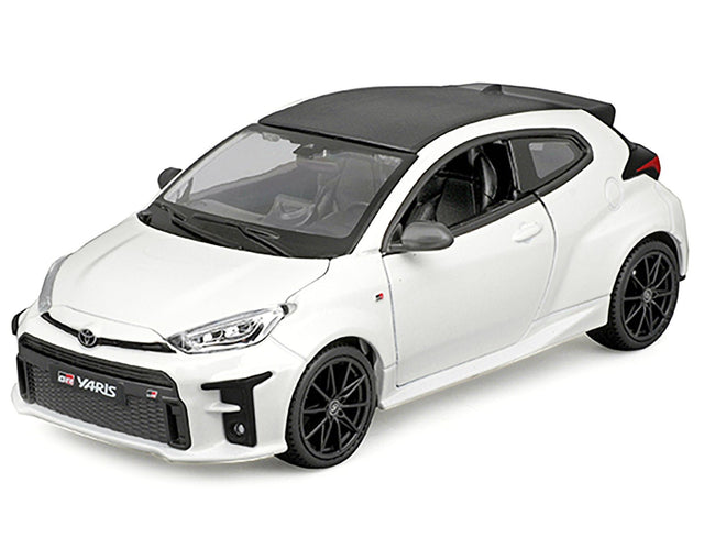 2021 Toyota GR Yaris White with Carbon Top "Special Edition" Series 1/24 Diecast Model Car by Maisto-Maisto-ModelCars.com