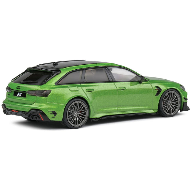 2022 Audi ABT RS 6 - R Java Green Metallic with Black Top 1/43 Diecast Model Car by Solido - Solido - ModelCars.com