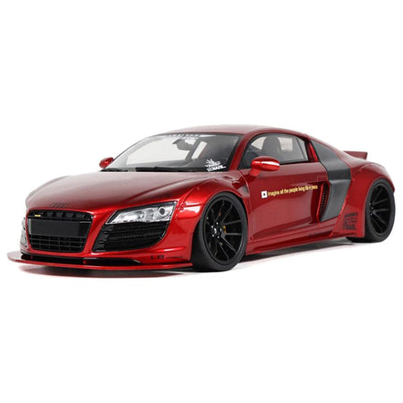 2022 Audi R8 "LB Works" Red Metallic 1/18 Model Car by GT Spirit-GT Spirit-ModelCars.com