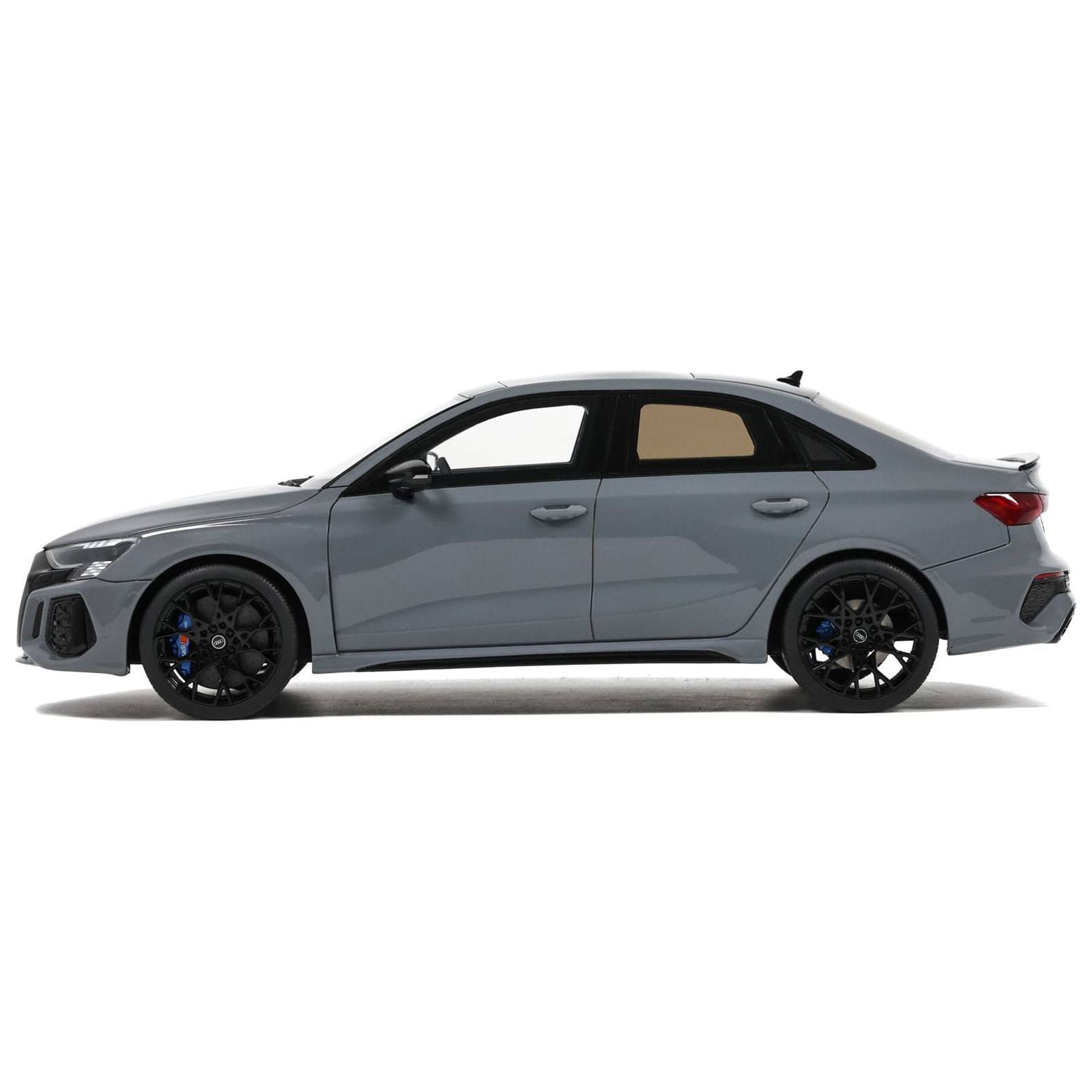 2022 Audi RS 3 Sedan Performance Edition Nargo Gray with Sunroof 1/18 Model Car by GT Spirit - GT Spirit - ModelCars.com