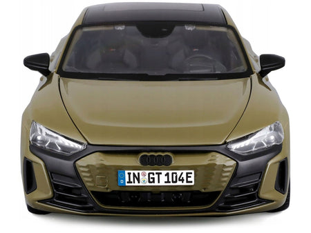 2022 Audi RS e-tron GT Dark Green with Sunroof 1/18 Diecast Model Car by Bburago-Bburago-ModelCars.com