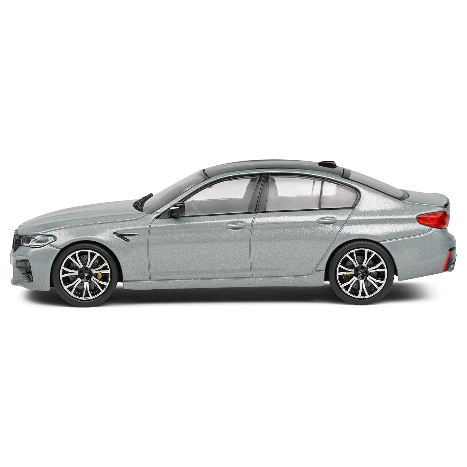 2022 BMW M5 F90 Competition Brooklyn Gray Metallic with Black Top 1/43 Diecast Model Car by Solido - Solido - ModelCars.com