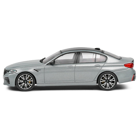 2022 BMW M5 F90 Competition Brooklyn Gray Metallic with Black Top 1/43 Diecast Model Car by Solido - Solido - ModelCars.com