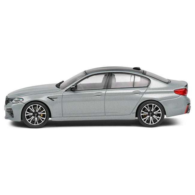 2022 BMW M5 F90 Competition Brooklyn Gray Metallic with Black Top 1/43 Diecast Model Car by Solido - Solido - ModelCars.com