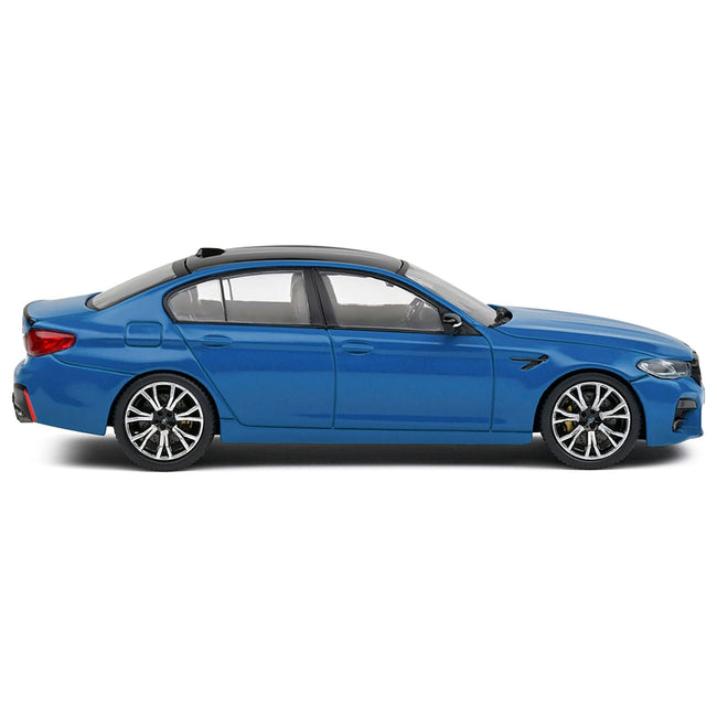 2022 BMW M5 (F90) Competition Voodoo Blue with Black Top 1/43 Diecast Model Car by Solido - Solido - ModelCars.com