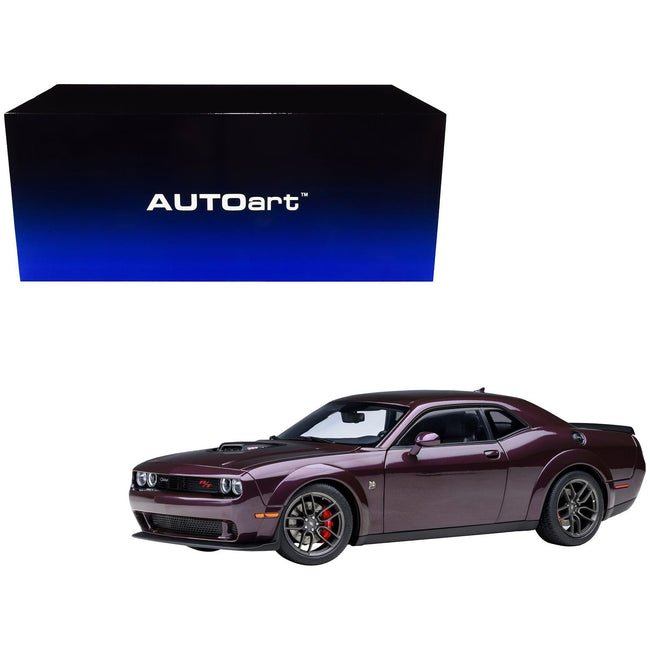 2022 Dodge Challenger R/T Scat Pack Widebody Hellraisin Purple Metallic 1/18 Model Car by Autoart - Autoart - ModelCars.com