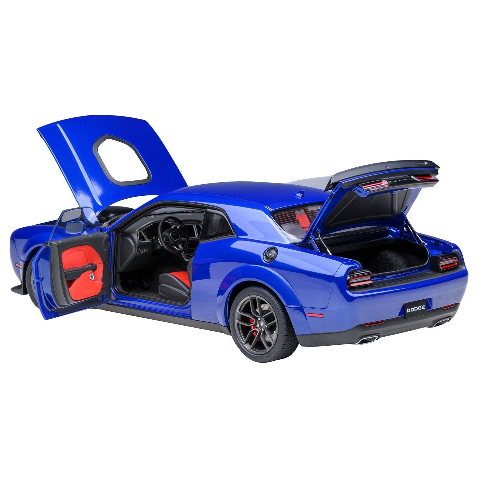 2022 Dodge Challenger R/T Scat Pack Widebody Indigo Blue 1/18 Model Car by Autoart - Autoart - ModelCars.com