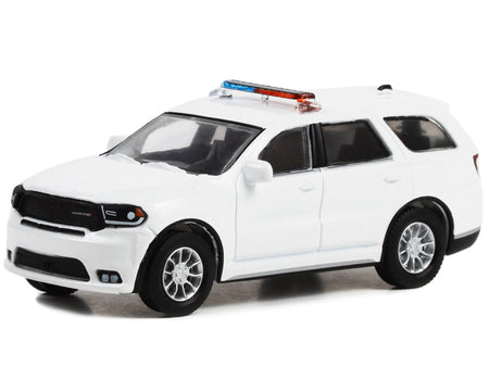 2022 Dodge Durango Pursuit Police Car with Lights White "Hot Pursuit" "Hobby Exclusive" Series 1/64 Diecast Model Car by Greenlight-Greenlight-ModelCars.com