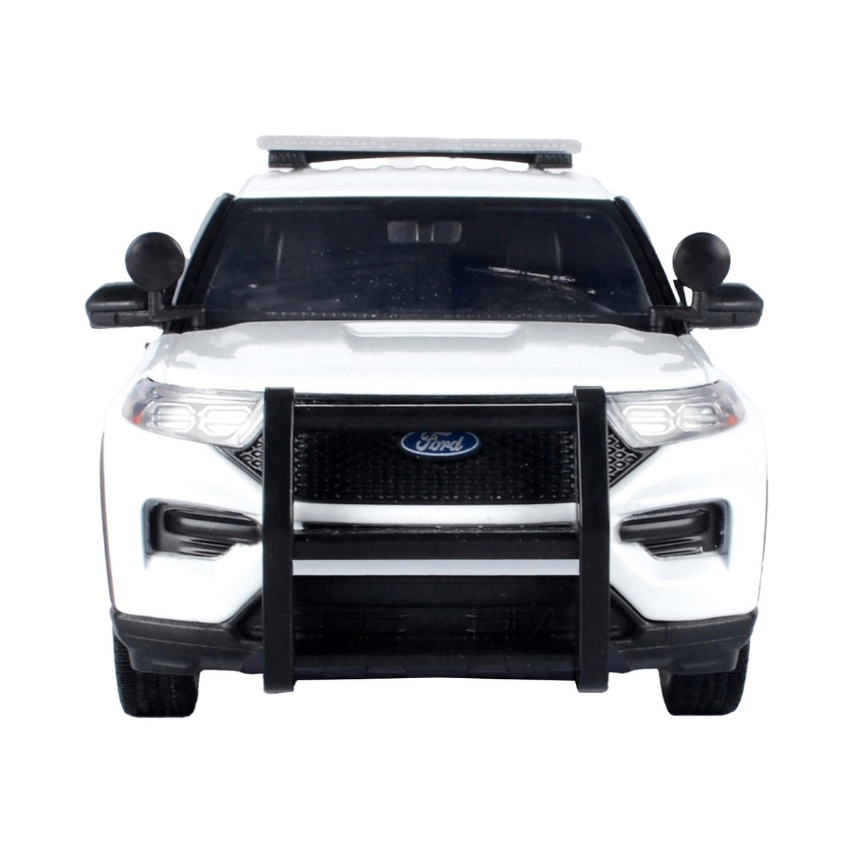 2022 Ford Police Interceptor Utility Unmarked White 1/24 Diecast Model Car by Motormax - Motormax - ModelCars.com