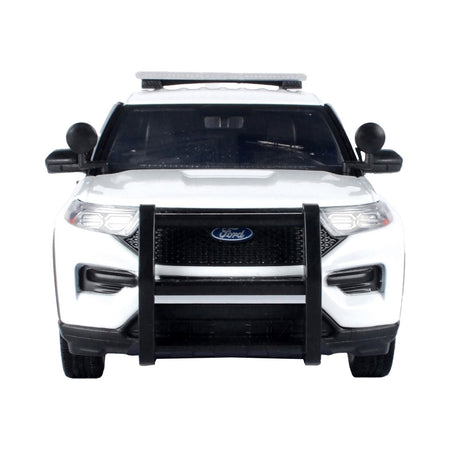 2022 Ford Police Interceptor Utility Unmarked White 1/24 Diecast Model Car by Motormax - Motormax - ModelCars.com