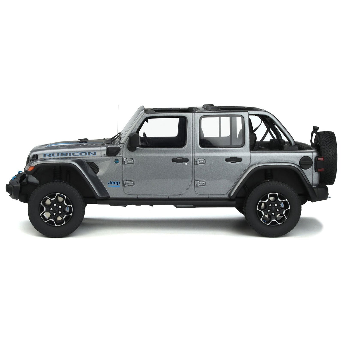 2022 Jeep Wrangler Rubicon 4 XE Gray Metallic 1/18 Model Car by GT Spirit - GT Spirit - ModelCars.com