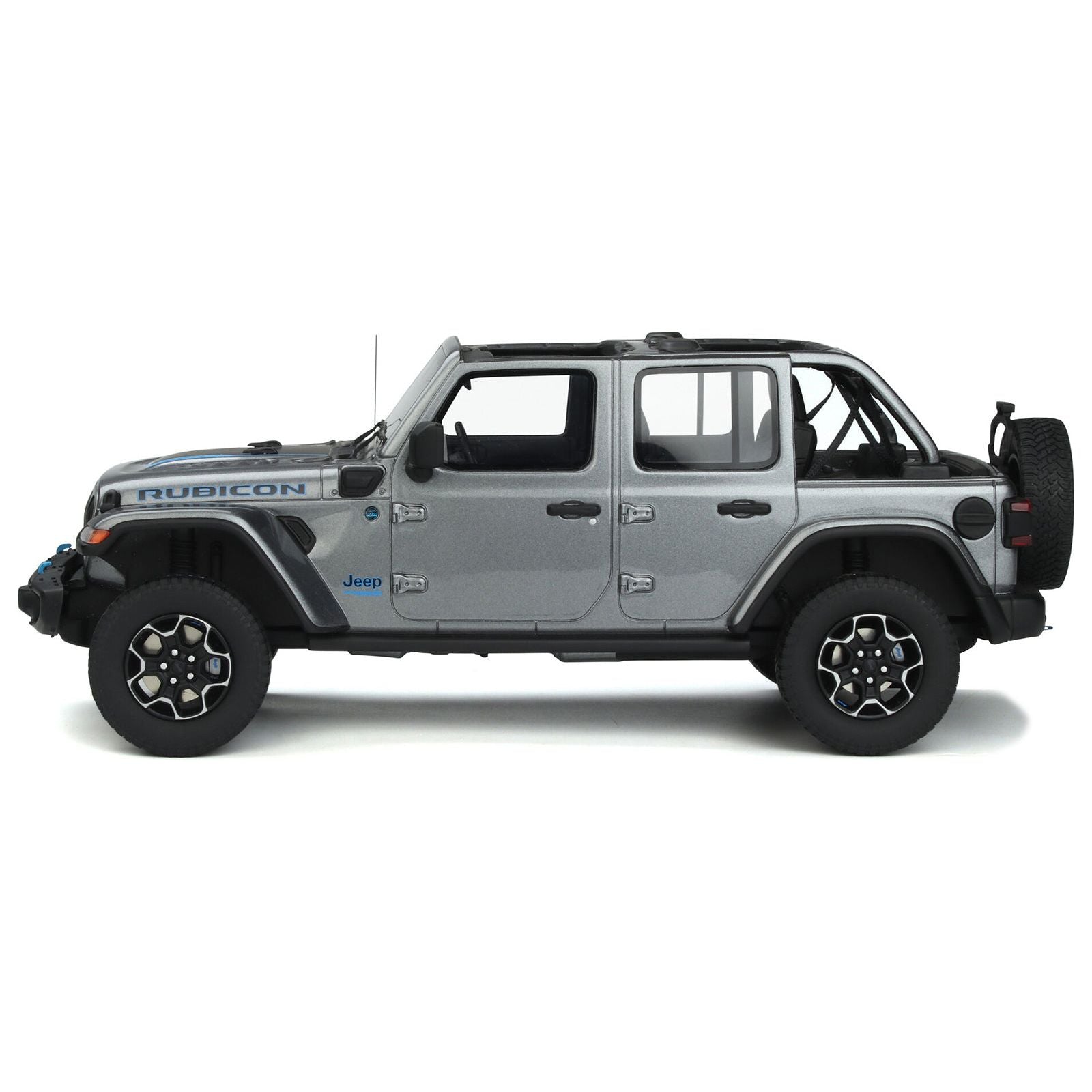 2022 Jeep Wrangler Rubicon 4 XE Gray Metallic 1/18 Model Car by GT Spirit - GT Spirit - ModelCars.com