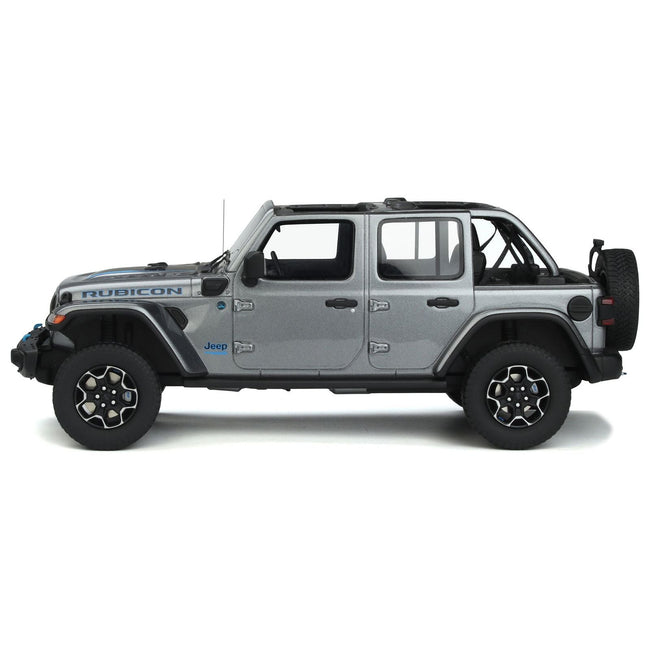 2022 Jeep Wrangler Rubicon 4 XE Gray Metallic 1/18 Model Car by GT Spirit - GT Spirit - ModelCars.com