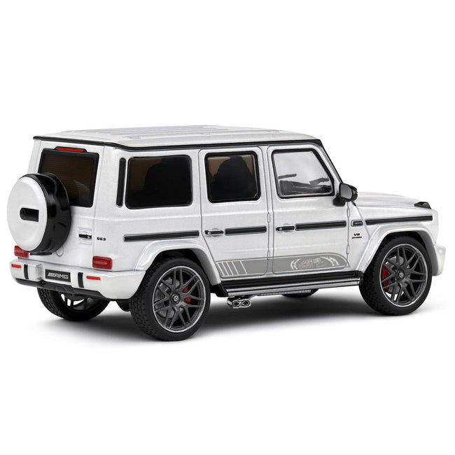 2022 Mercedes - Benz AMG G63 Diamond White Metallic with Graphics 1/43 Diecast Model Car by Solido - Solido - ModelCars.com
