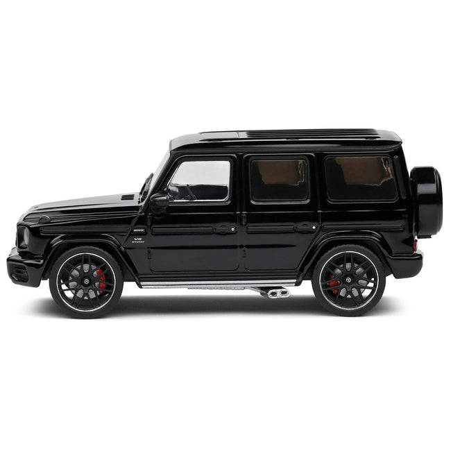 2022 Mercedes-Benz AMG G63 Obsidian Black Metallic 1/43 Diecast Model Car by Solido-Solido-ModelCars.com