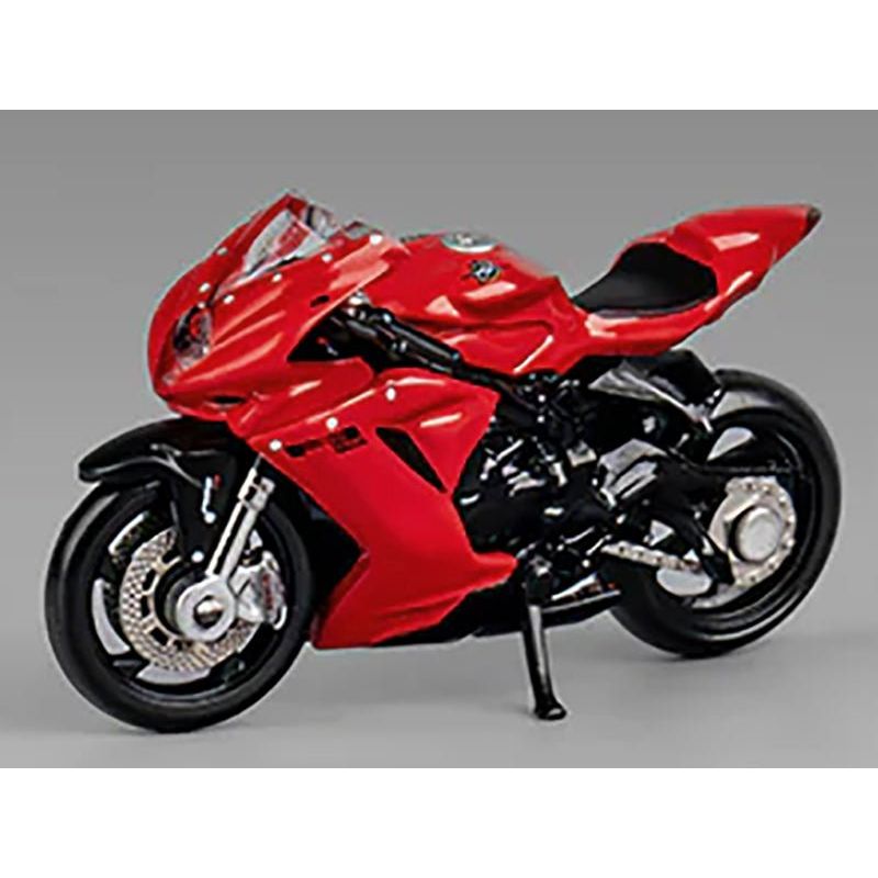 2022 MV Agusta F3 Rosso Motorcycle Red with Figure 1/64 Diecast Model by CM Model-CM Models-ModelCars.com