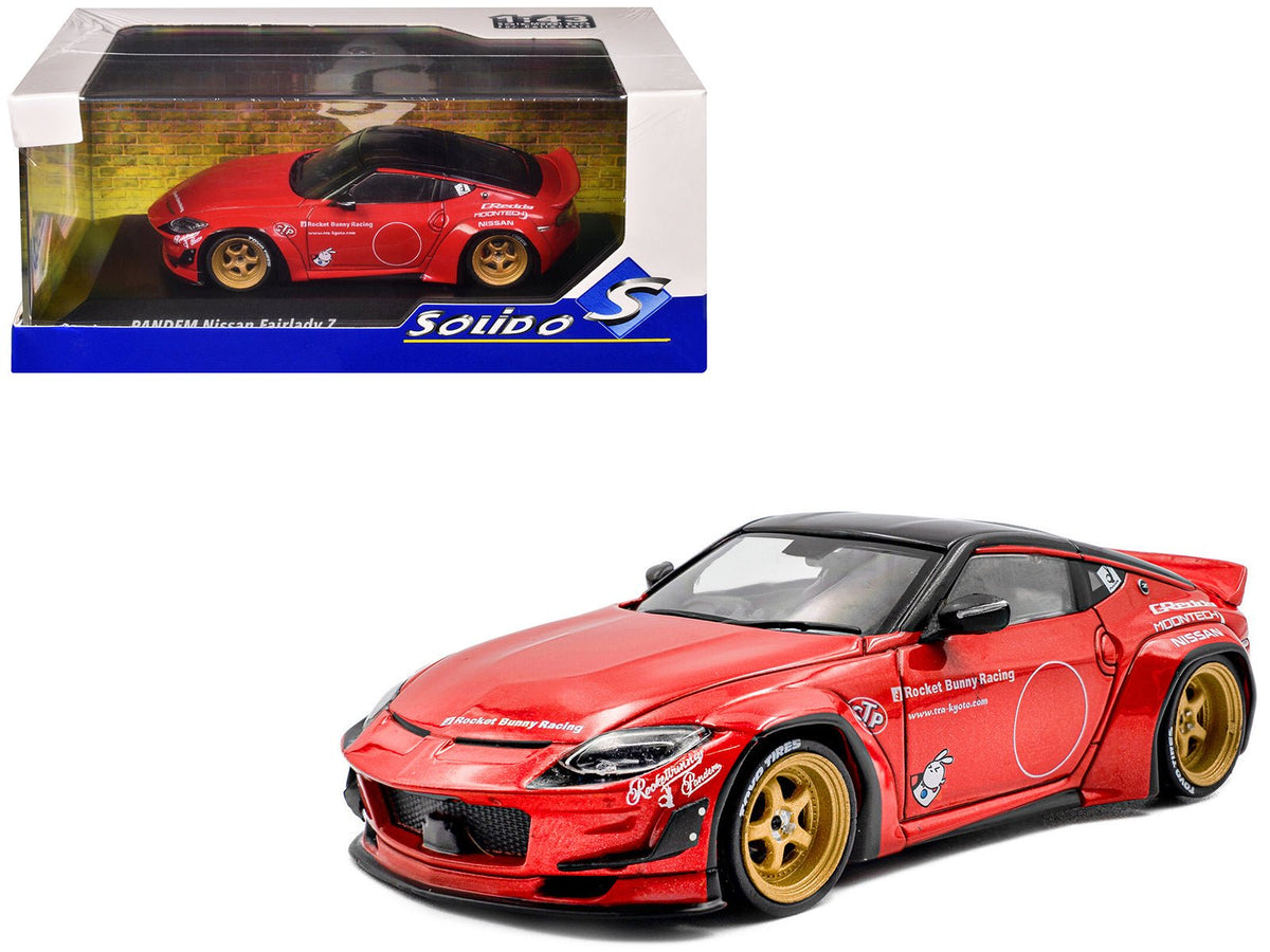 2022 Nissan Pandem Fairlady Z RHD (Right Hand Drive) Red Metallic with Black Top 1/43 Diecast Model Car by Solido-Solido-ModelCars.com