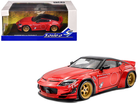 2022 Nissan Pandem Fairlady Z RHD (Right Hand Drive) Red Metallic with Black Top 1/43 Diecast Model Car by Solido-Solido-ModelCars.com