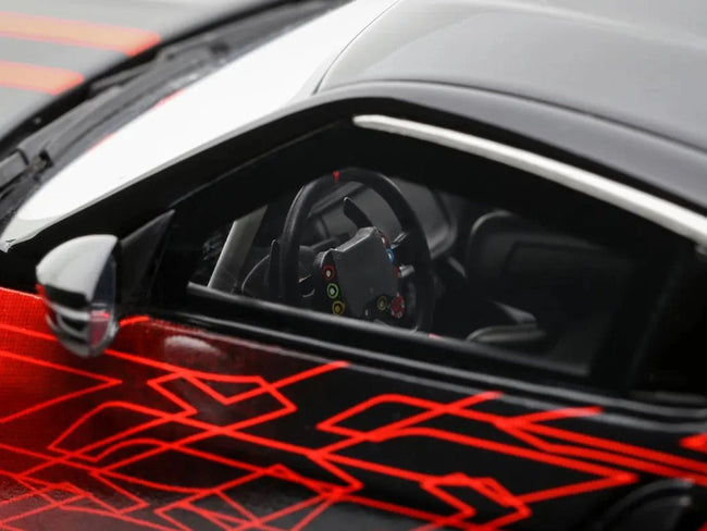 2022 Nissan Z GT4 23 Black with Red Graphics "2022 SEMA Show" 1/18 Model Car by Otto Mobile-Otto Mobile-ModelCars.com