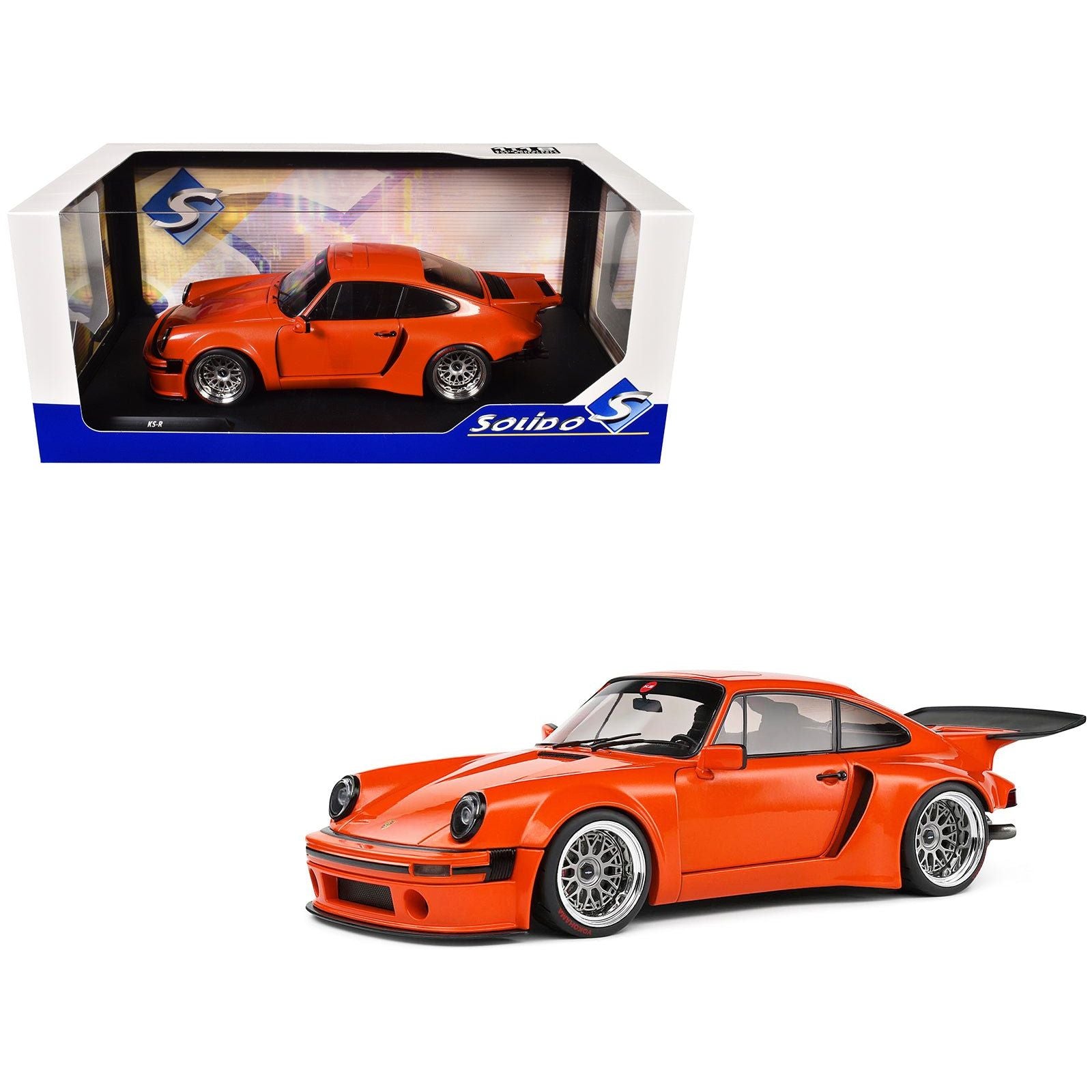2022 Porsche 911 KS - R Orange Metallic 1/18 Diecast Model Car by Solido - Solido - ModelCars.com
