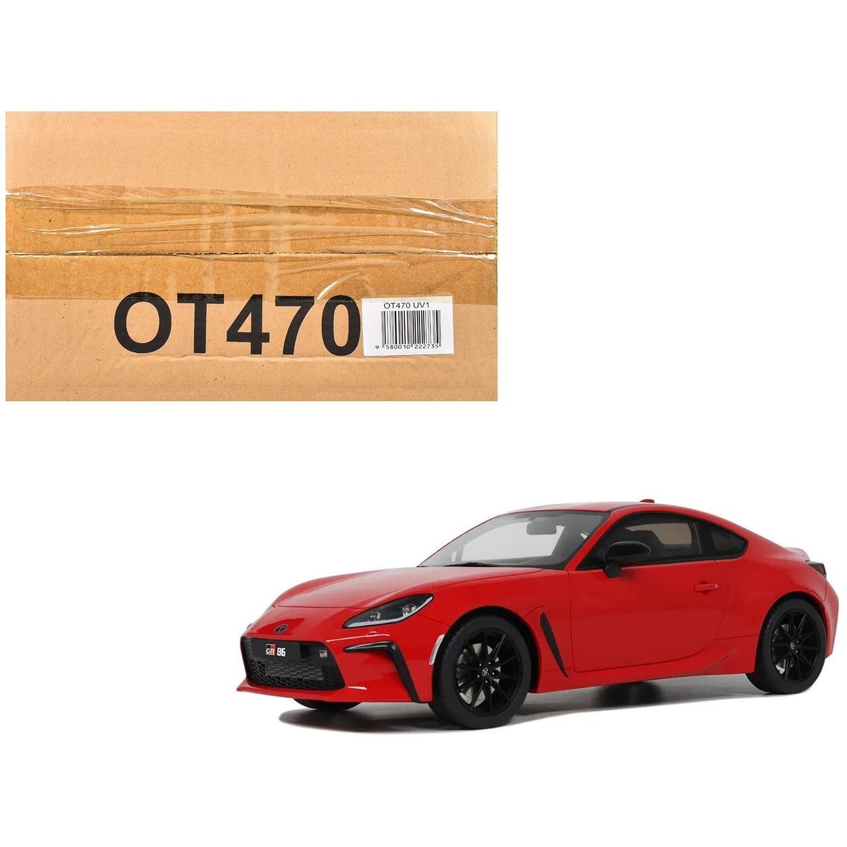 2022 Toyota GR86 Rouge Flamboyant Red Limited Edition to 999 pieces Worldwide 1/18 Model Car by Otto Mobile - Otto Mobile - ModelCars.com