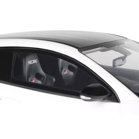 2022 Toyota GRMN Yaris RHD (Right Hand Drive) Platinum White Pearl with Black Hood and Top Limited Edition to 999 pieces Worldwide 1/18 Model Car by Otto Mobile - Otto Mobile - ModelCars.com